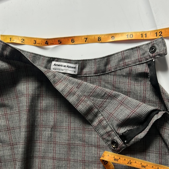 American Apparel Plaid Mini Skirt Small AA - Picture 4 of 4